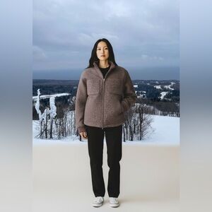 Z Supply Women's Brown Teddy Jacket